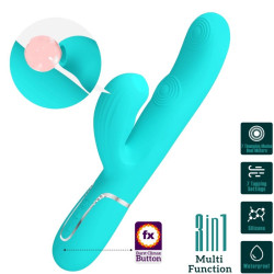 Pretty Love - Perlita Vibrateur Multifonction 3 En 1 Point G Vert Aqua